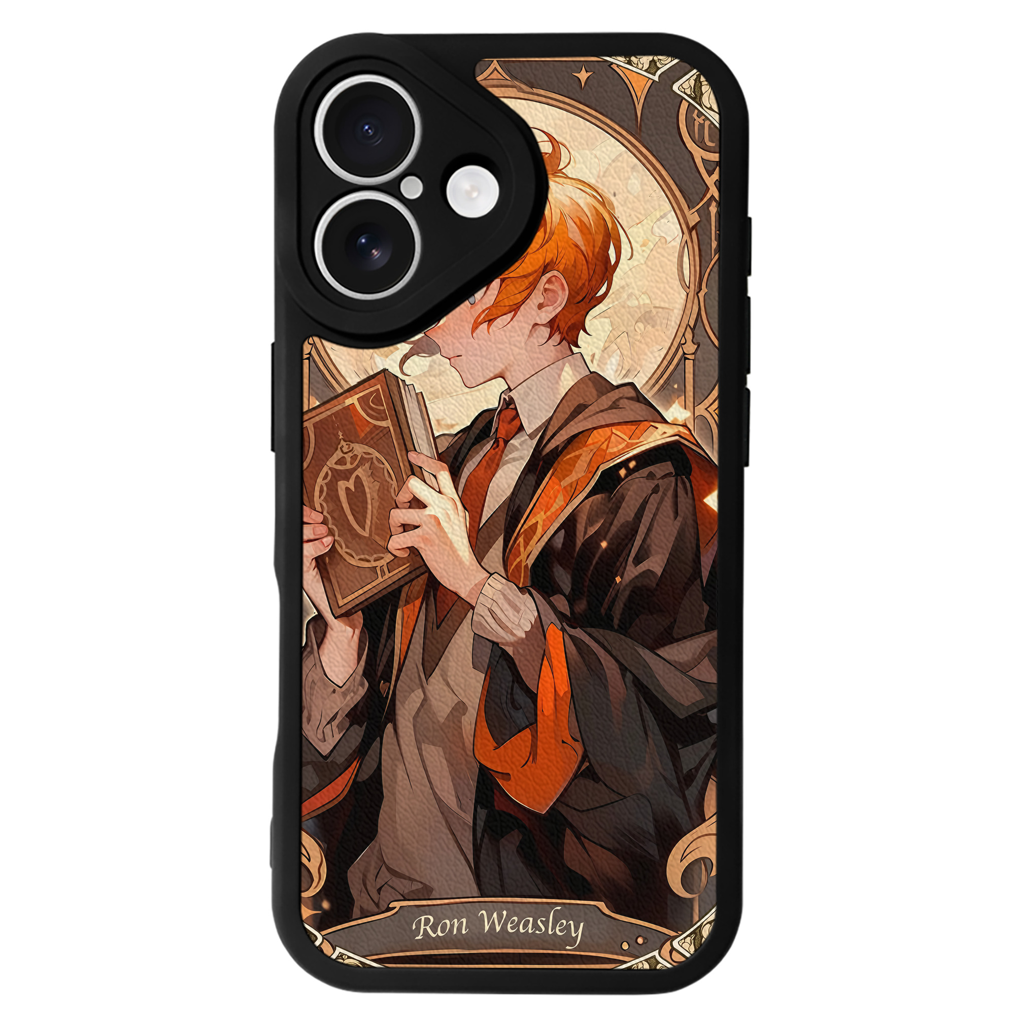 （画像用） Harry Potter ハリー・ポッターシリーズ 【iPhone 16シリーズ対応】シリコンスマホケース（レザー調） 材質：シリコン